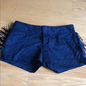 Size 2 Lilly Pulitzer navy shorts w/ fringe